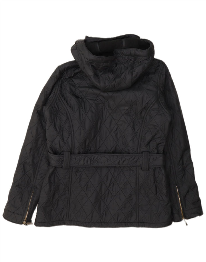 Jachetă matlasată cu glugă Barbour pentru femei UK 12 Poliamidă gri mediu