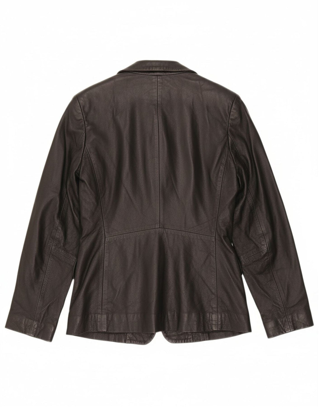 CONBIPEL Womens 1 Button Leather Blazer Jacket UK 12 Medium Black Leather Vintage Conbipel and Second-Hand Conbipel from Messina Hembry 