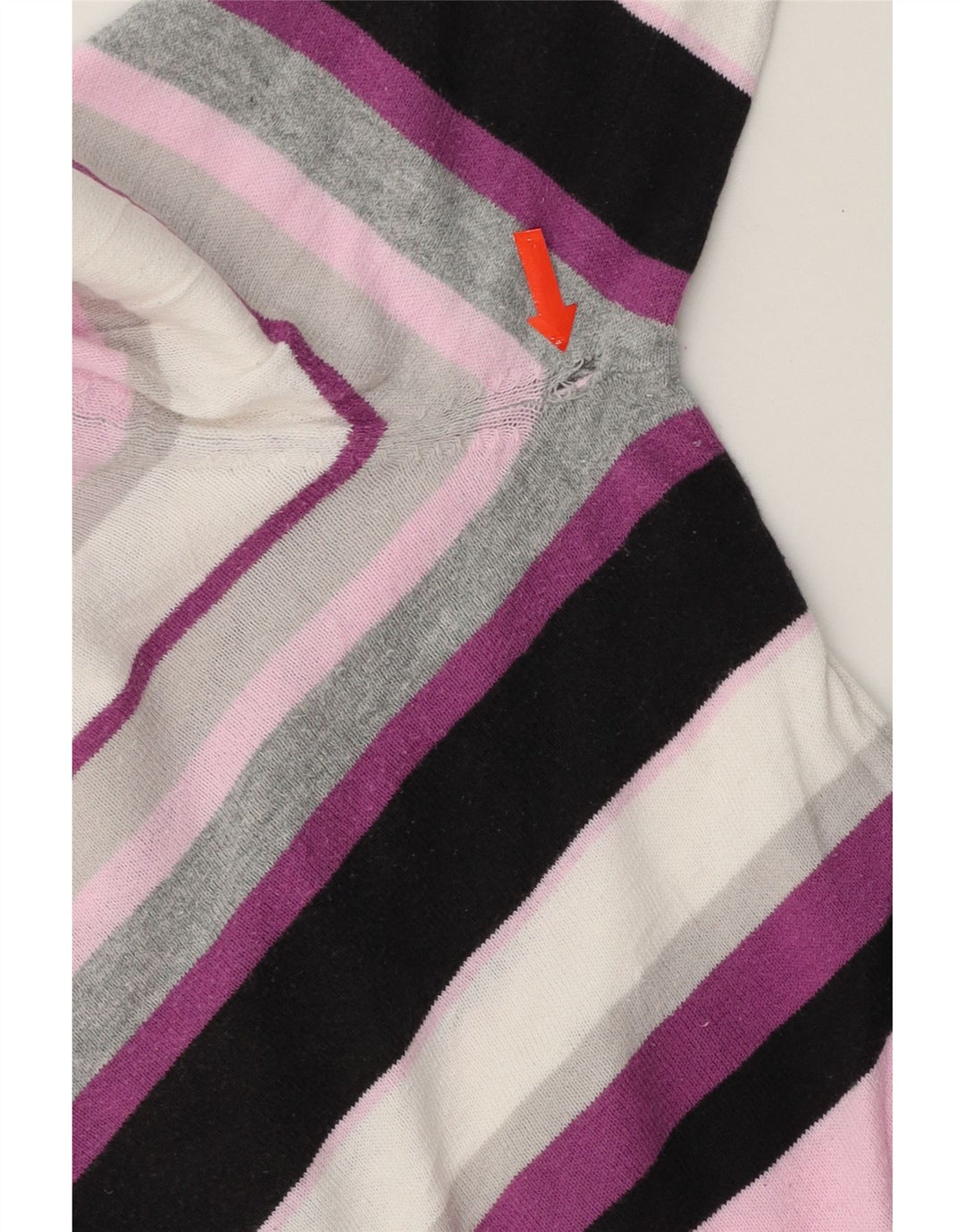 IZOD Womens Crew Neck Jumper Sweater UK 16 Large Multicoloured Striped Vintage Izod and Second-Hand Izod from Messina Hembry 