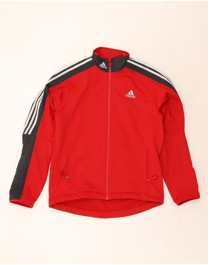 Jachetă de trening Adidas pentru bărbați Marea Britanie 42/44 Poliester color bloc roșu mare