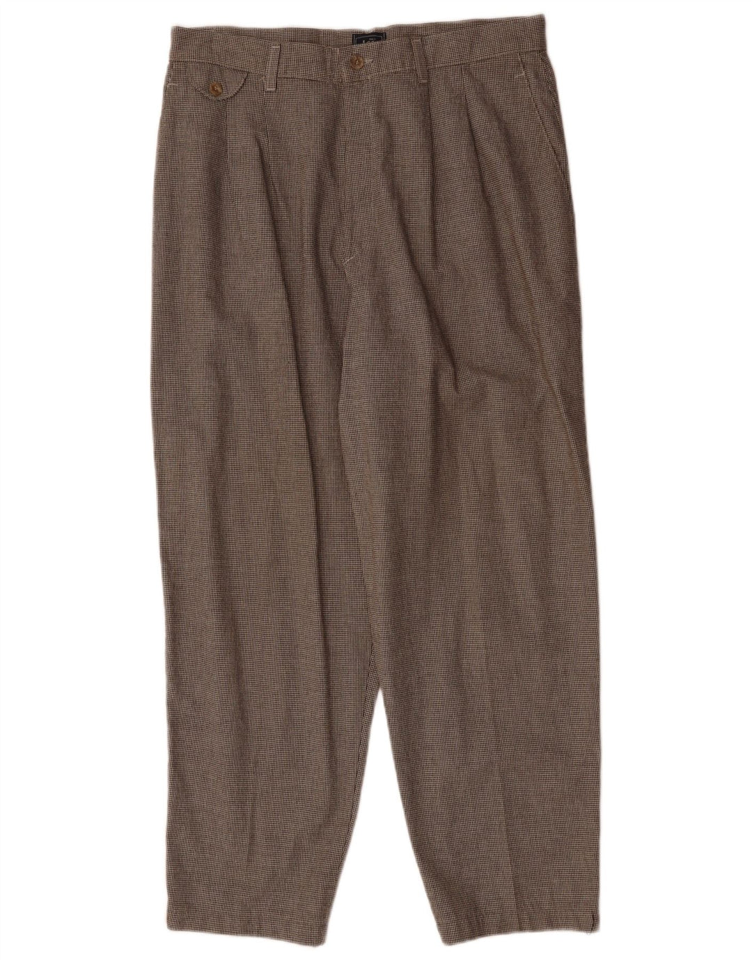 Pantaloni chino pentru femei LEE US 18 2XL W36 L28 maro Houndstooth