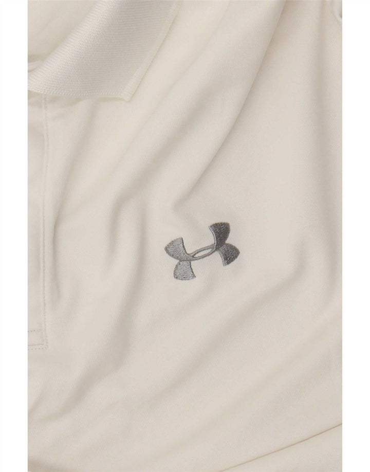 Tricou polo Under Armour pentru bărbați, mare, alb