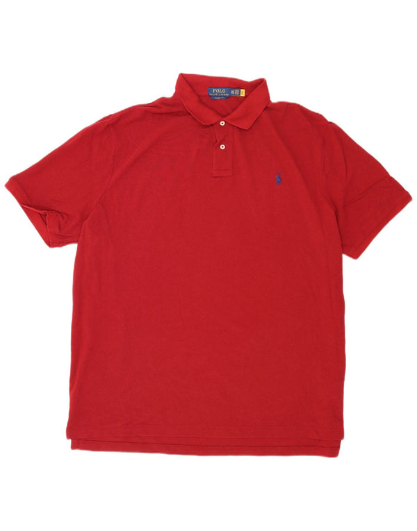 Cămașă Polo Ralph Lauren pentru bărbați, cu tăiere clasică, 2XL, bumbac roșu