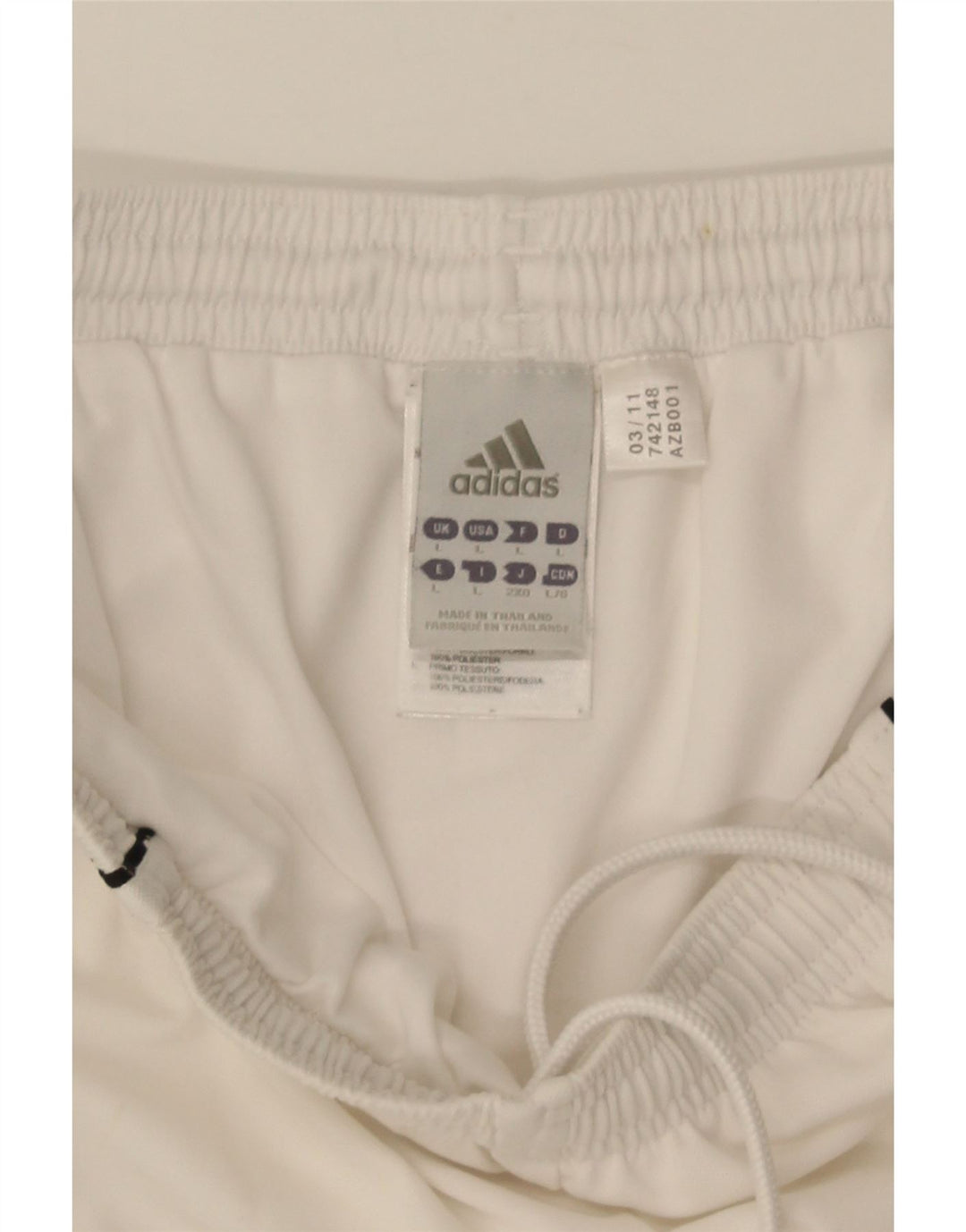 Pantaloni scurți sport pentru bărbați Adidas Climalite, mari, alb, din poliester