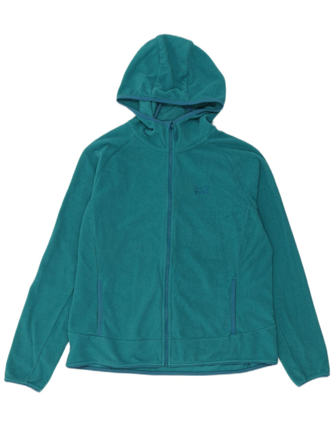 Jack Wolfskin Jachetă de trening cu glugă pentru femei UK 18 XL Poliester albastru