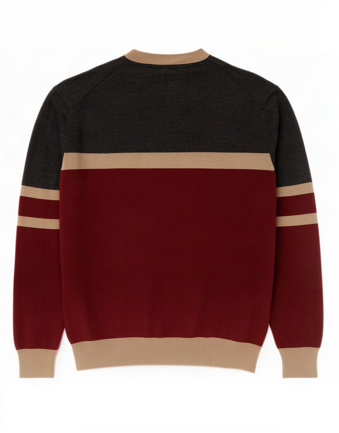 Pulover pentru bărbați Pierre Cardin cu gât crew, mediu multicolor