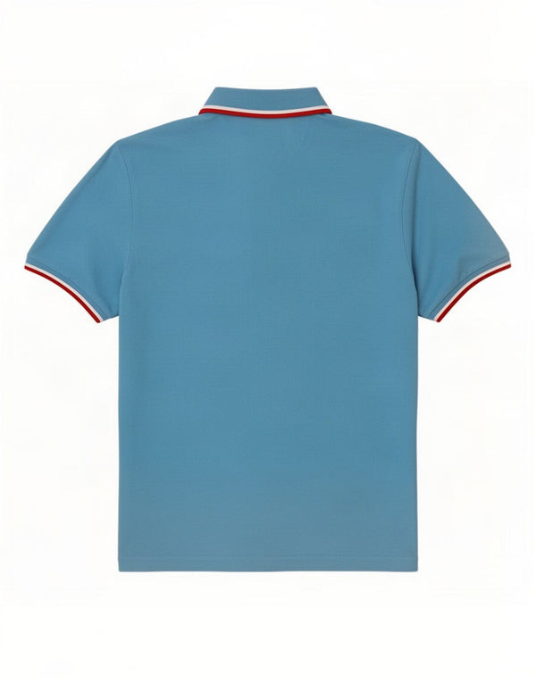 Tricou polo de rugby Hackett pentru bărbați, slim, bumbac cu dungi albastre