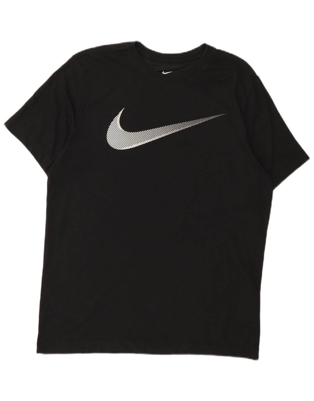 Tricou grafic Nike Dri Fit pentru bărbați Top, bumbac mediu negru