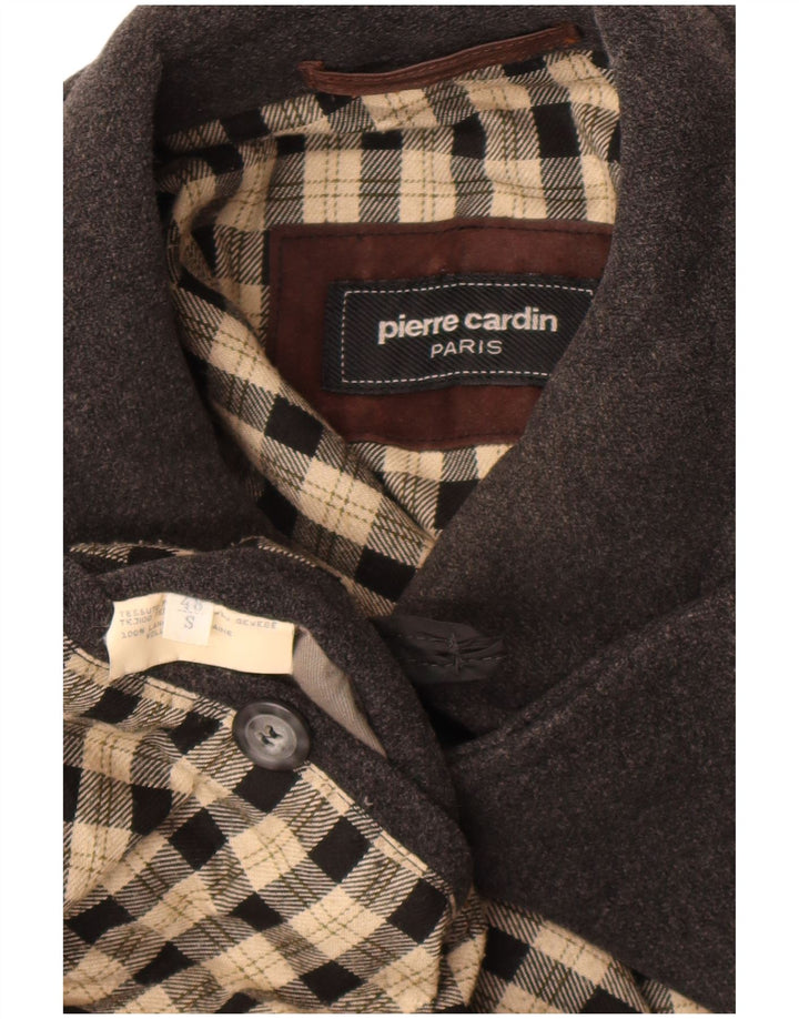 Pardesiu Pierre Cardin Bărbați IT 48 Lână Gri Mediu