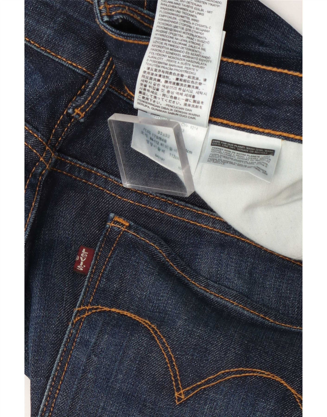 Blugi Levi's pentru femei cu talie medie bootcut W33 L32 bumbac bleumarin