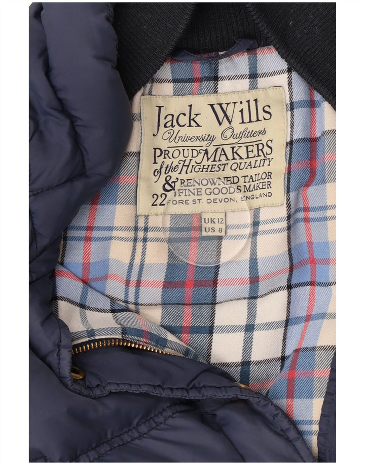 Jack Wills Gilet căptușit pentru femei UK 12 Medium Bleumarin