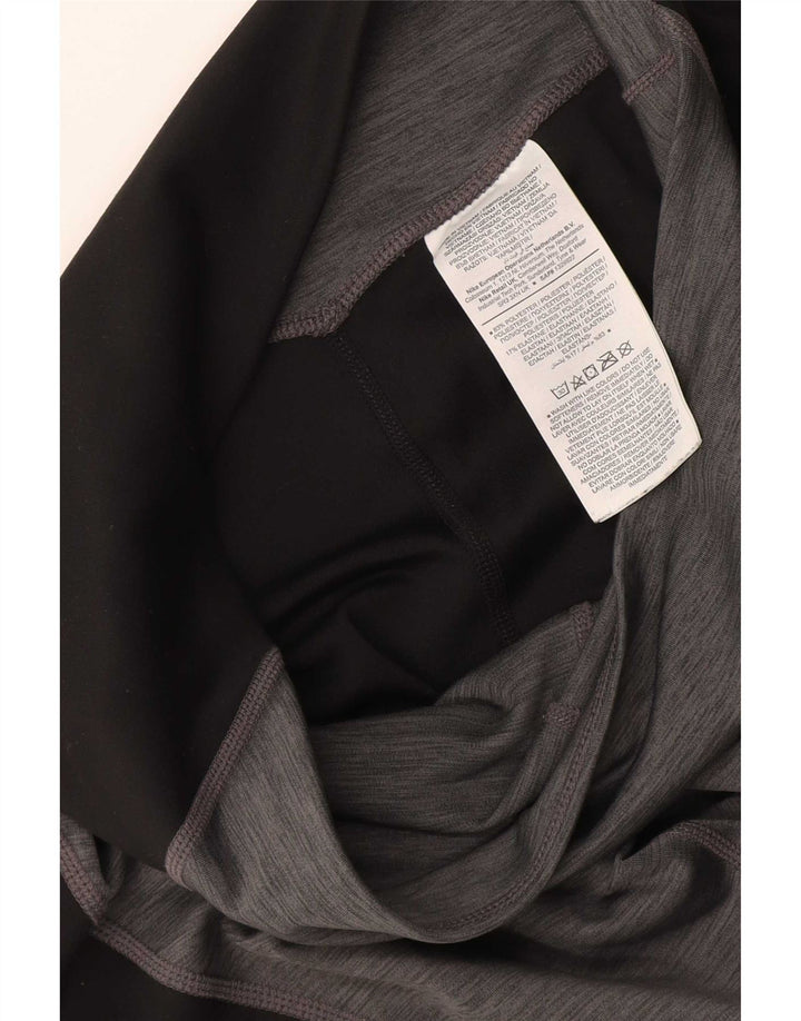 Leggings pentru femei Nike UK 12, gri mediu, poliester color bloc