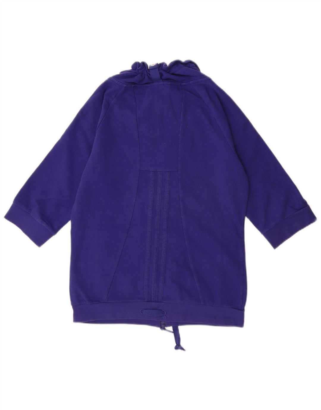 Pulover ADIDAS pentru femei cu mâneci 3/4, UK 10, bumbac albastru mic