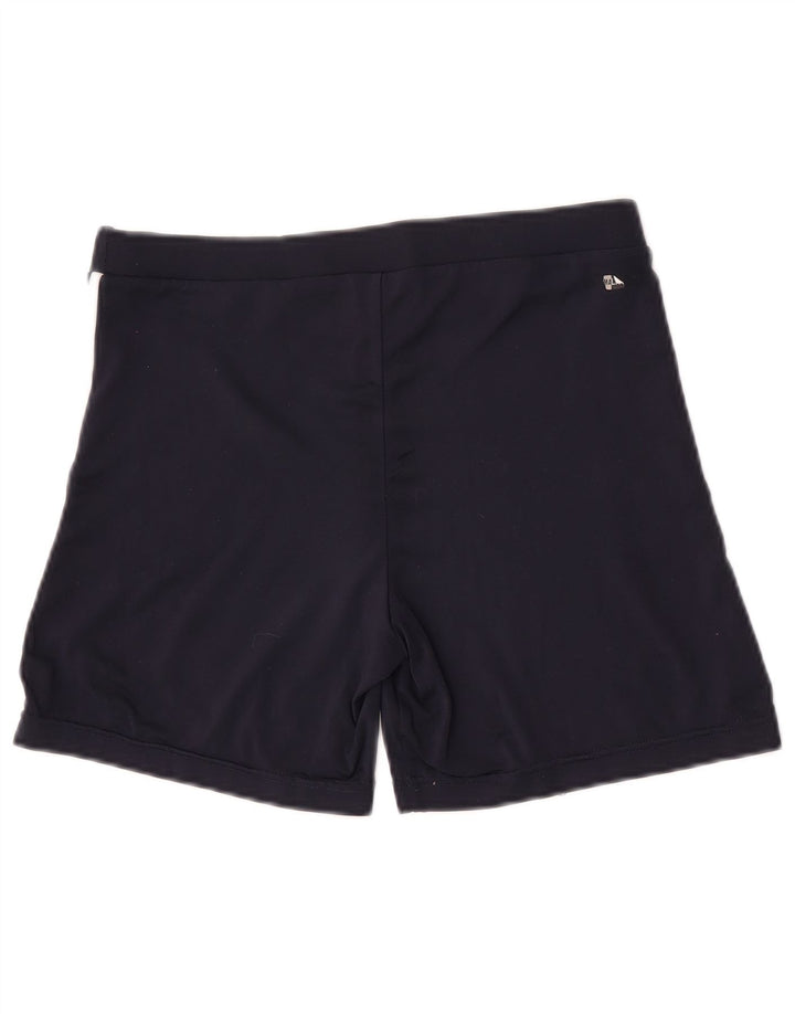 Pantaloni scurți sport Climalite Adidas pentru femei UK 12 Medium Bleumarin Poliester