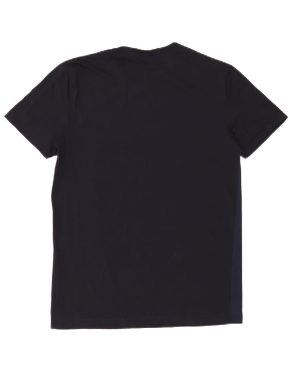 Fila Womens T-Shirt Top UK 12 Medium Navy Blue Polyamide