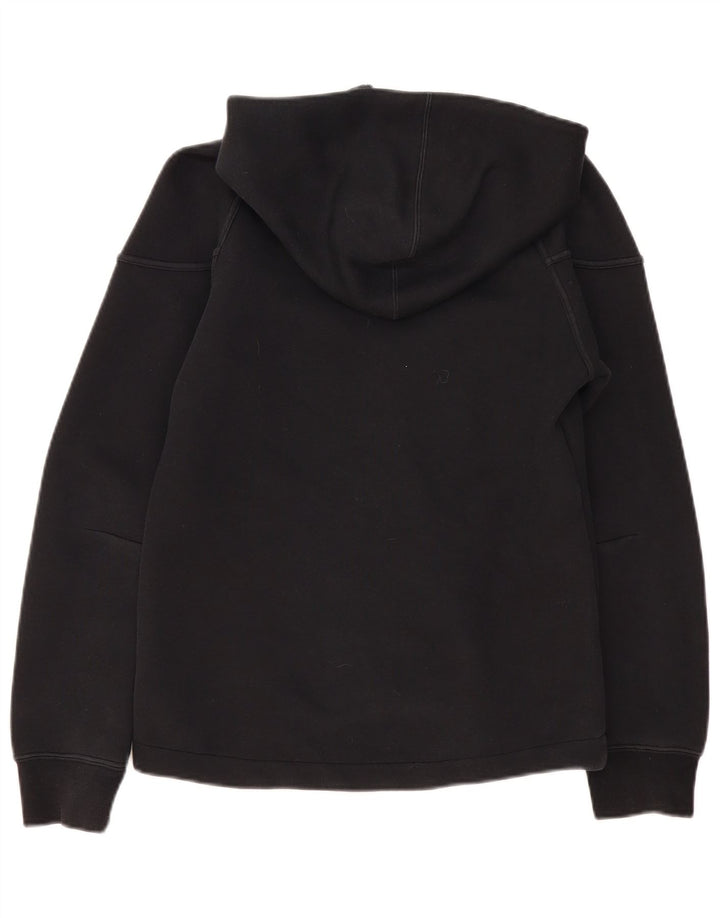 Pulover Nike pentru bărbați, cu fermoar, bumbac, negru