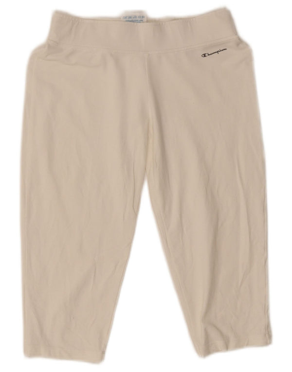Bermude sport Champion pentru femei UK 12 Medium Bumbac alb