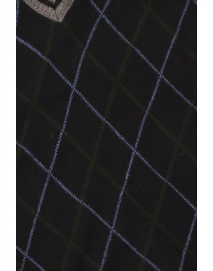 Arslanli Mens Vest Tank Top Mare Bleumarin Argyle/Lână Diamond