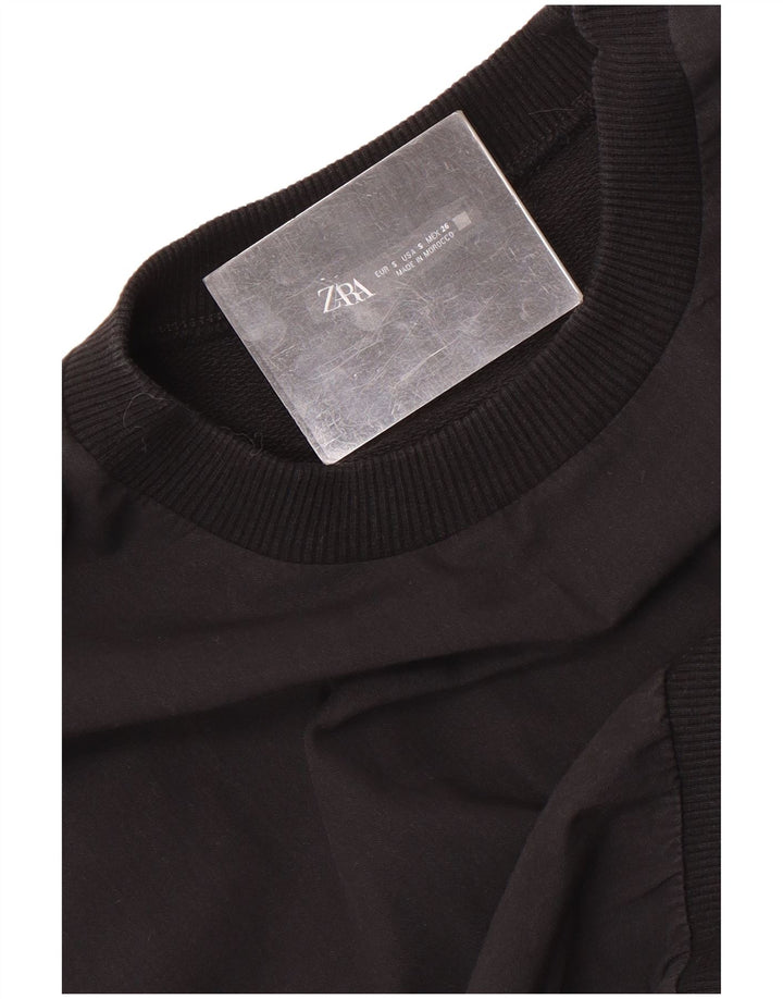 Pulover pentru femeie Zara Crop Pulover UK 10 Mic Negru