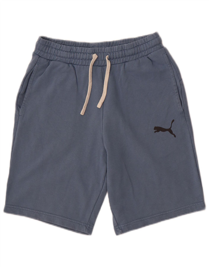 Pantaloni scurti sport Puma pentru bărbați, mici, albastru, bumbac