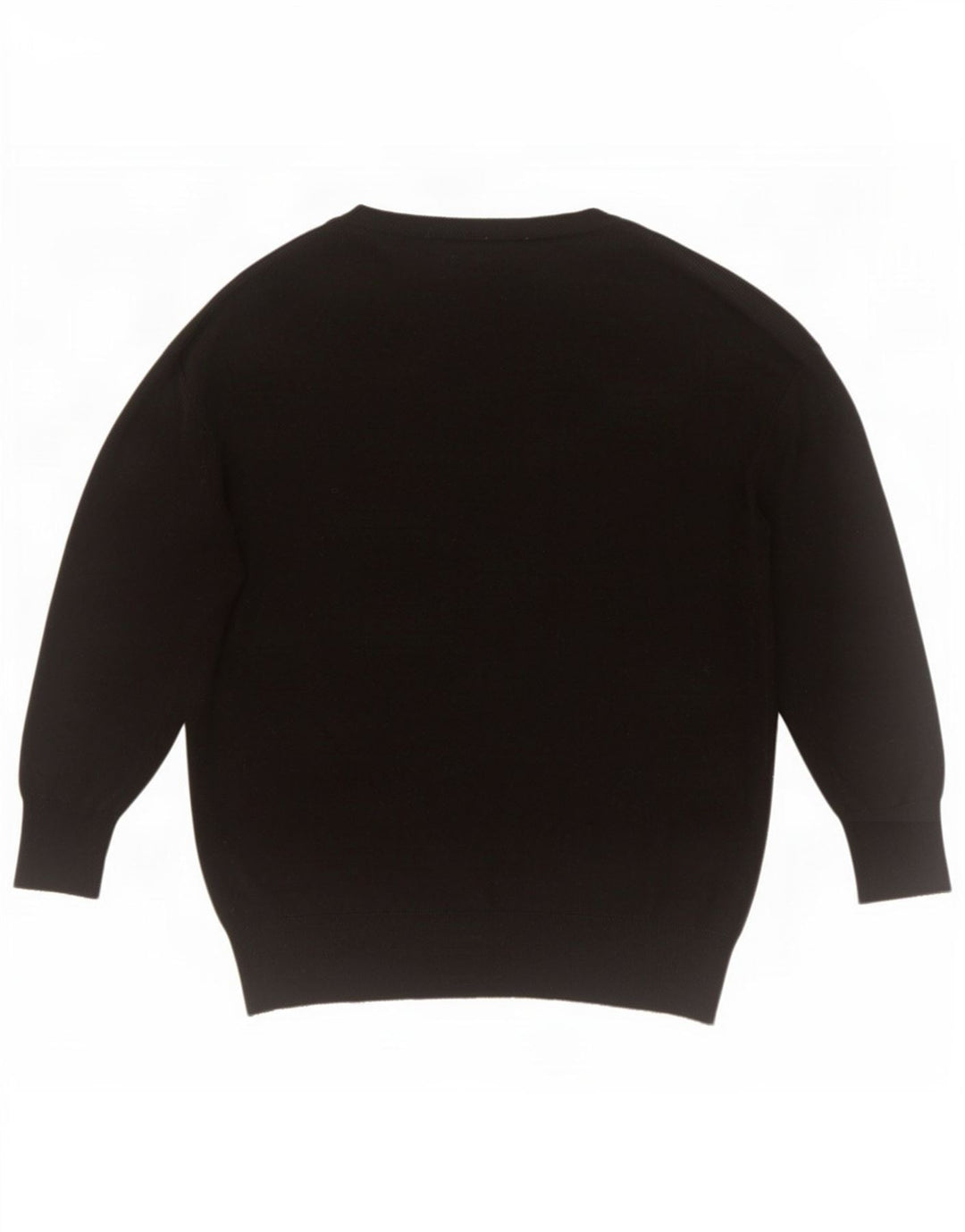 Pulover supradimensionat cu decolteu în V Zara pentru femei UK 10 Poliester negru mic