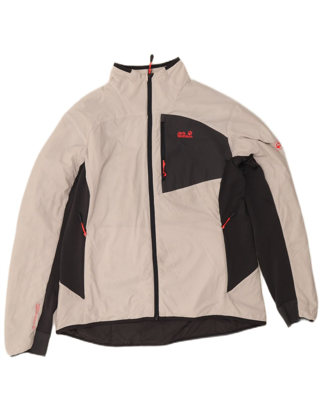 Jack Wolfskin jachetă de vânt pentru femei UK 18 XL, alb, bloc de culoare