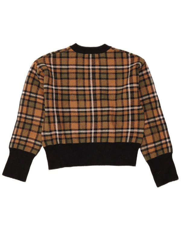 Pulover de damă Zara cu gât de barcă, mic, maro, cu viscoză