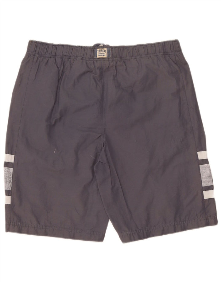 Pantaloni scurți sport grafic Nike pentru bărbați, bumbac, gri mici