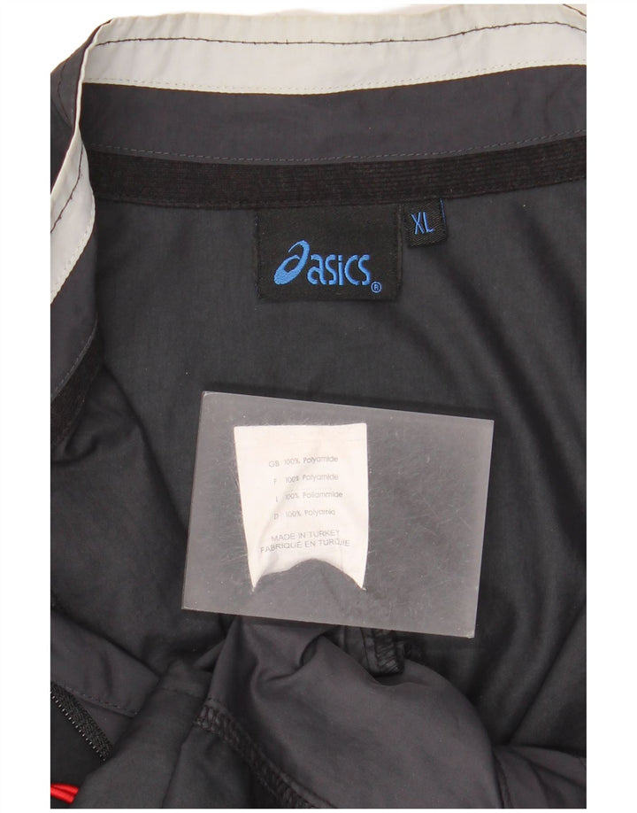 Jachetă de trening pentru bărbați Asics, XL, neagră, poliamidă bloc de culoare