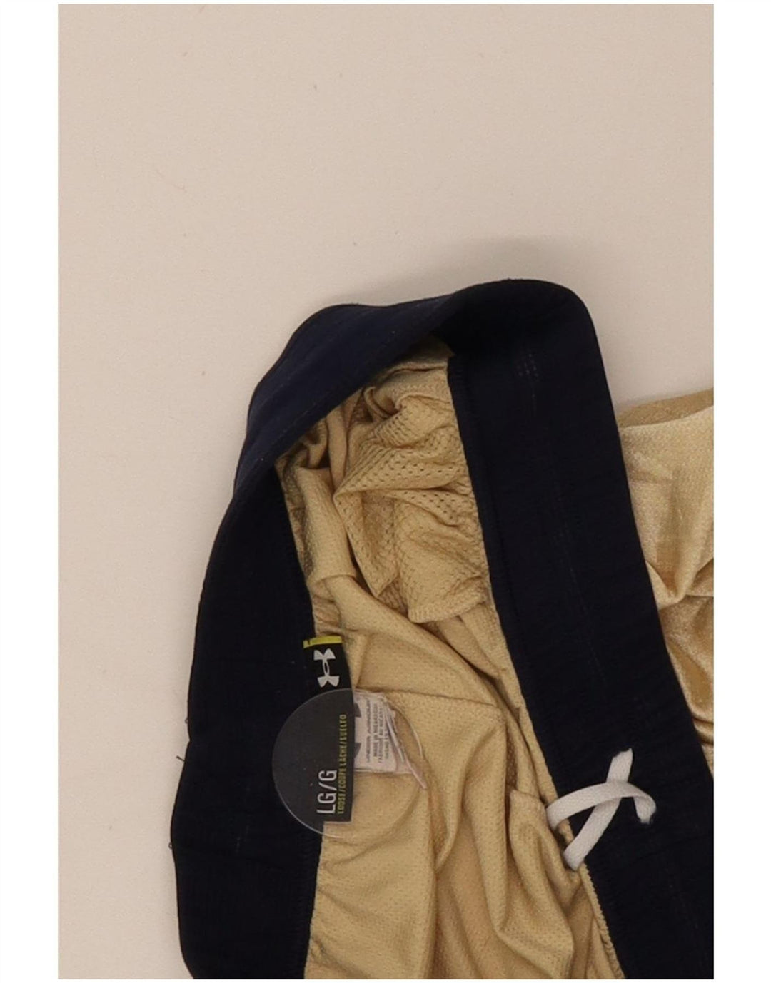Pantaloni scurți sport grafic Under Armour pentru bărbați, mari, auriu, poliester