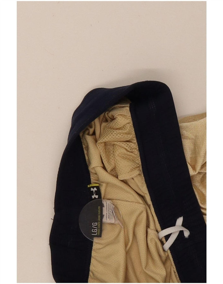 Pantaloni scurți sport grafic Under Armour pentru bărbați, mari, auriu, poliester