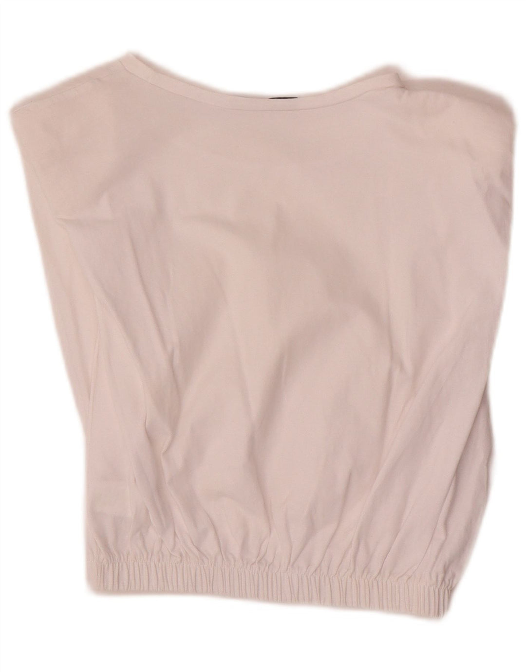 Bluză Crop Top Femei Zara UK 12 Bumbac Alb Mediu