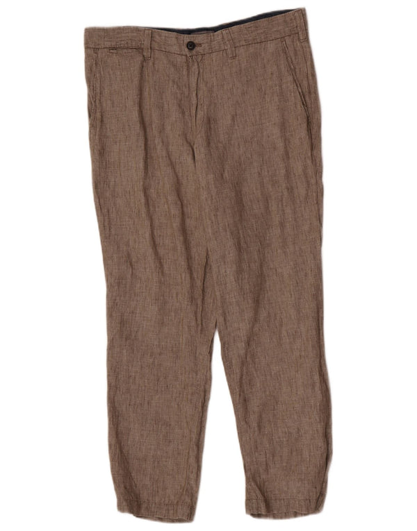 Pantaloni chino croiți pentru bărbați Marks & Spencer L34 L29 Bej in