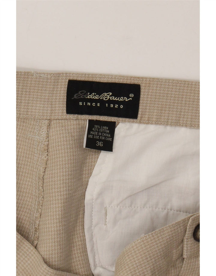 Pantaloni chino pentru bărbați EDDIE BAUER L36 L30 in picior de găin bej