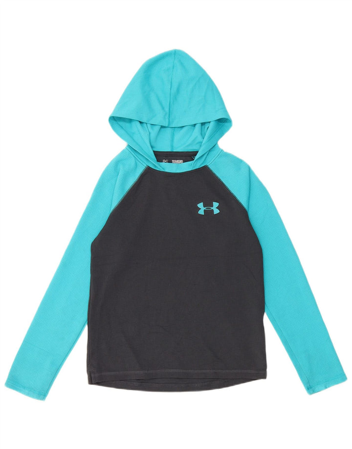 Top grafic pentru băieți UNDER ARMOUR cu mânecă lungă, 9-10 ani, mediu negru