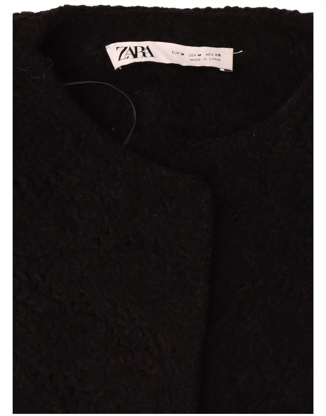 Blazer supradimensionat cu mânecă scurtă pentru femei Zara UK 14 Medium Black