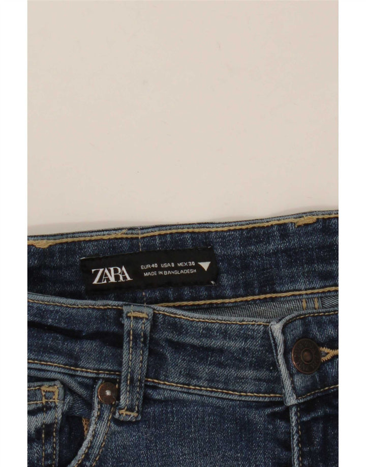 Blugi slim dama Zara EU 40 Medium W30 L27 Albastru