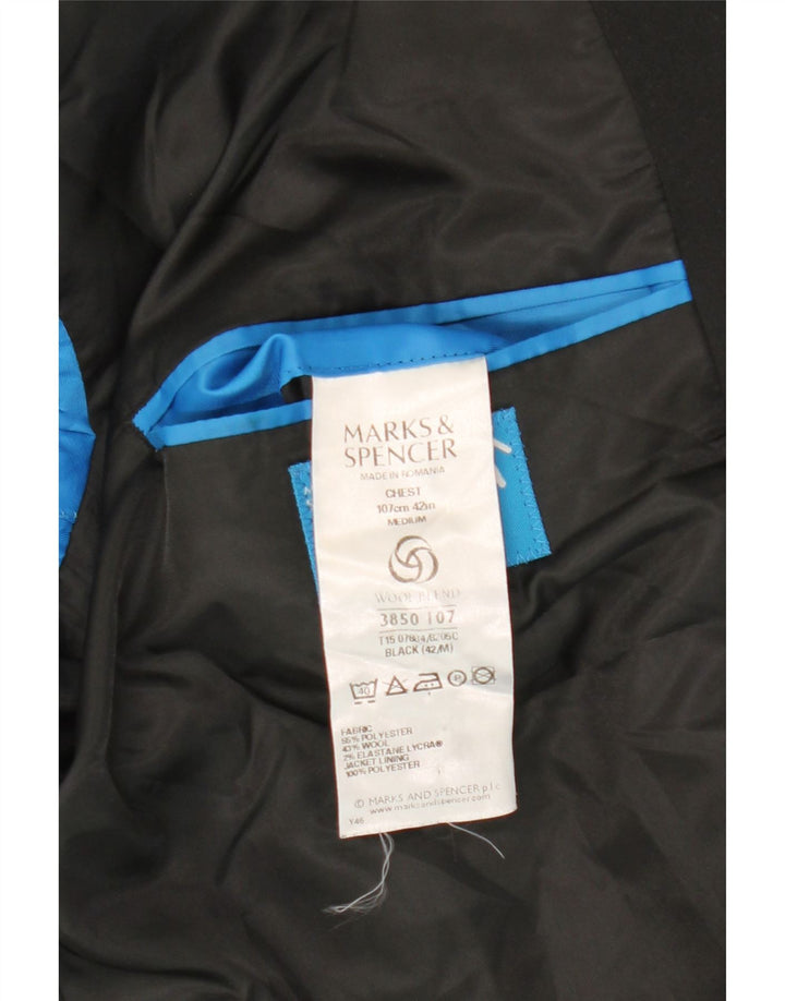 Jachetă pentru bărbați Marks & Spencer cu 2 nasturi, UK 42 Poliester negru mare