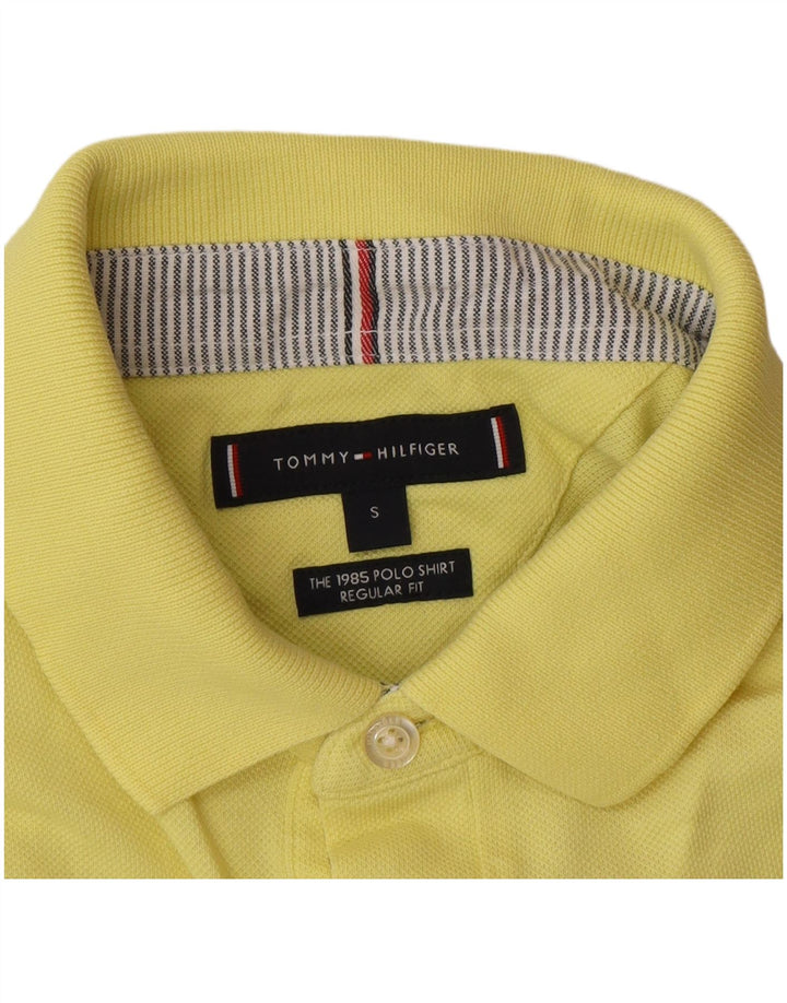 Tricou polo Tommy Hilfiger pentru bărbați, cu croiala normală, galben mic
