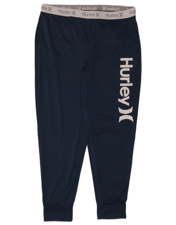 Pantaloni de trening cu grafic pentru femei Hurley Pantaloni de jogging UK 16 Mare bleumarin