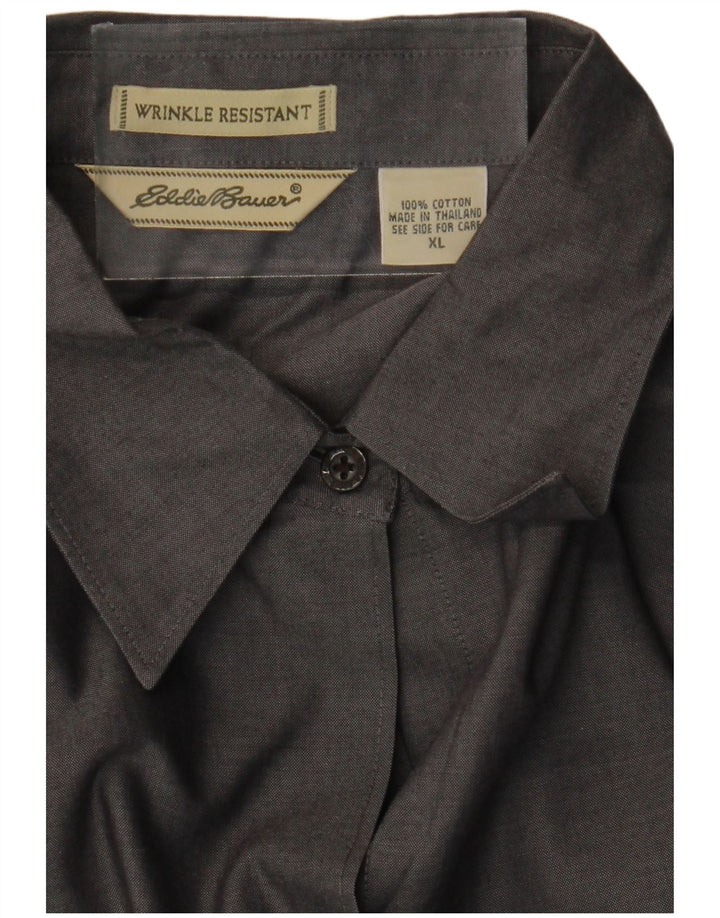 Cămașă pentru femei EDDIE BAUER UK 18 XL bumbac gri