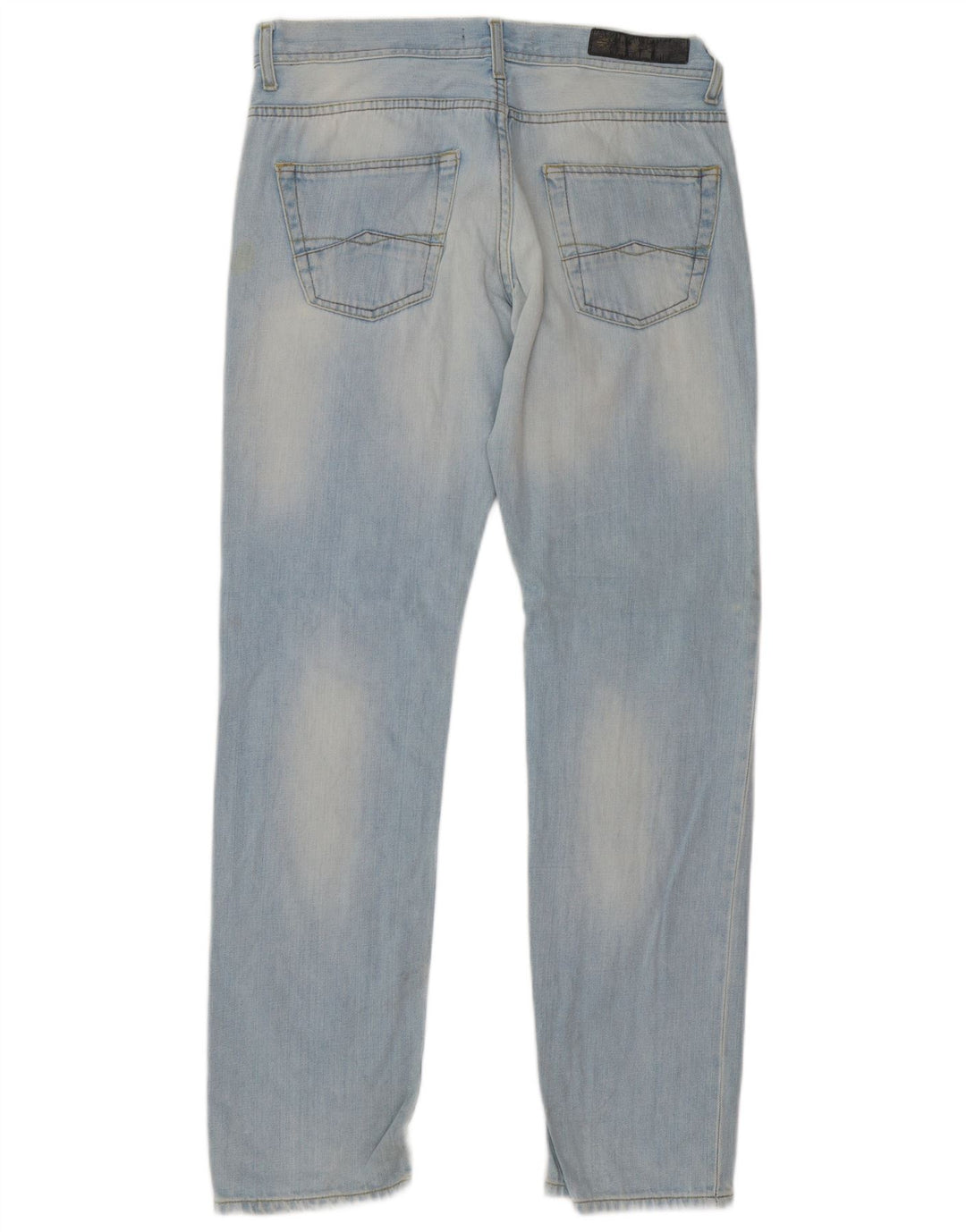 Blugi drepți pentru bărbați Zara EU 42 Large W32 L32 Albastru