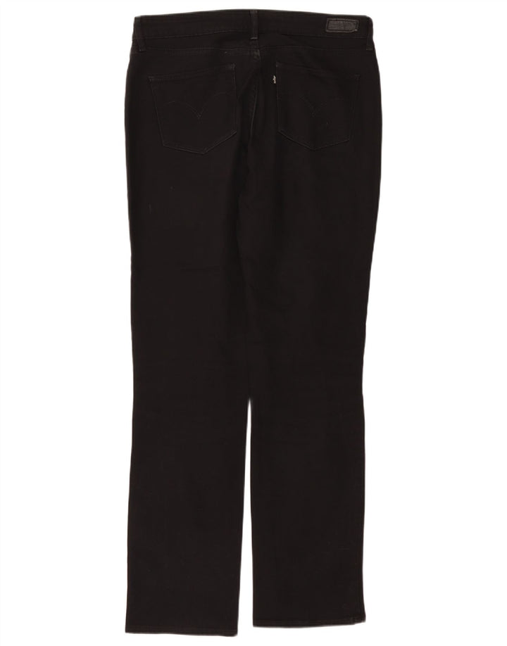 Pantaloni casual drepti pentru femei Levi's W34 L31 negri
