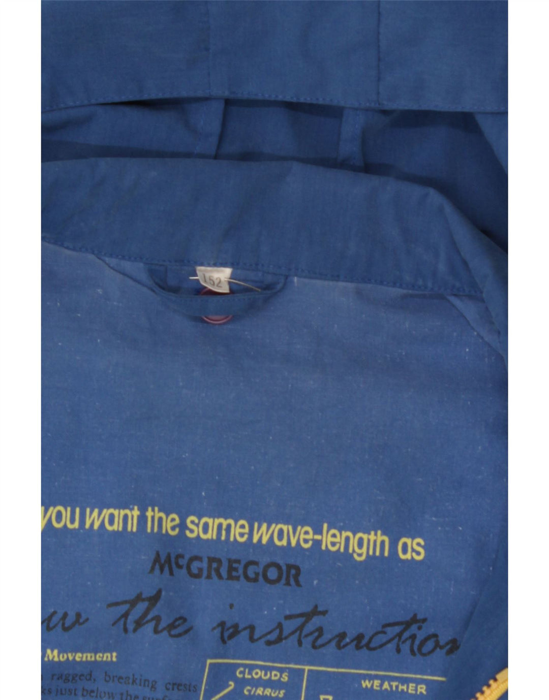 MC GREGOR Boys Oversized Hooded Utility Jacket 11-12 Years Blue Polyester Vintage MC Gregor and Second-Hand MC Gregor from Messina Hembry 