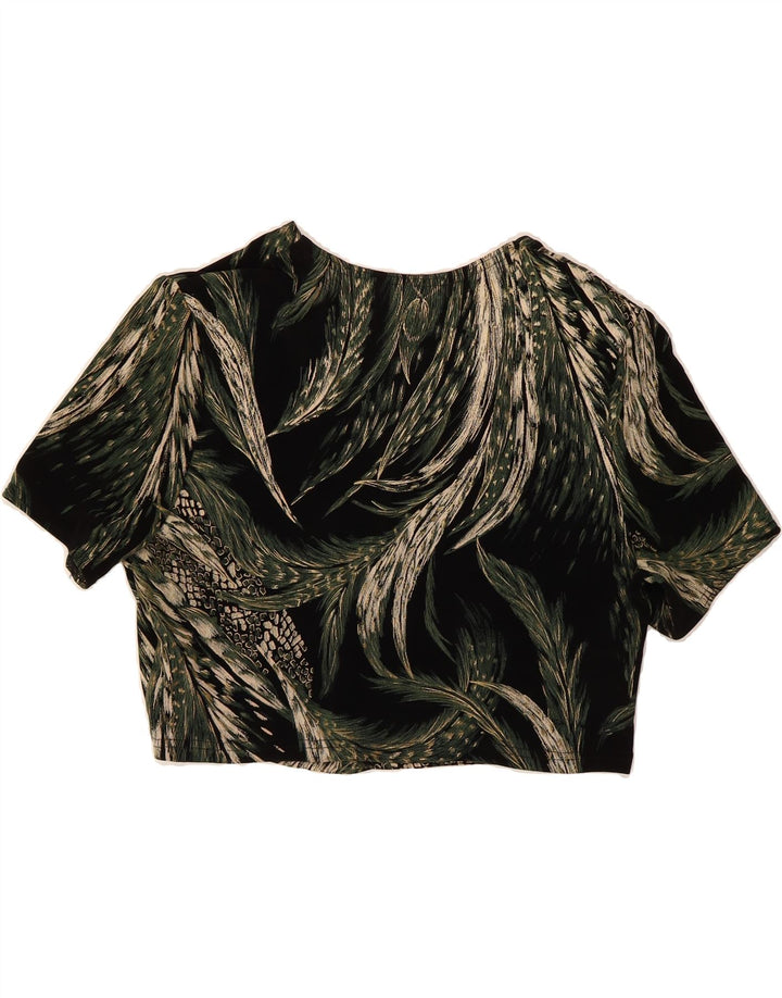 JOSEPH RIBKOFF Womens Abstract Pattern Bolero Top UK 16 Large  Black Vintage Joseph Ribkoff and Second-Hand Joseph Ribkoff from Messina Hembry 