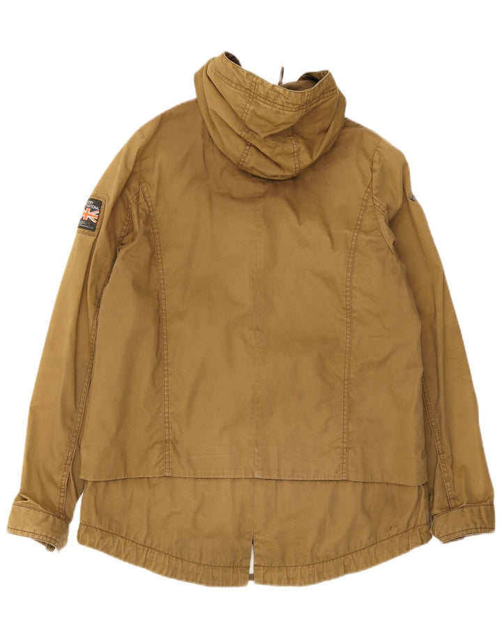 Jachetă parka cu glugă Superdry pentru femei UK 14, bumbac kaki mediu