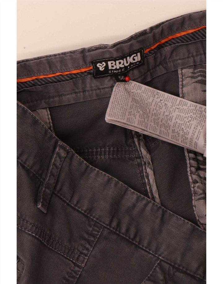 Pantaloni scurți cargo pentru bărbați Brugi IT 56 3XL W50 bumbac gri