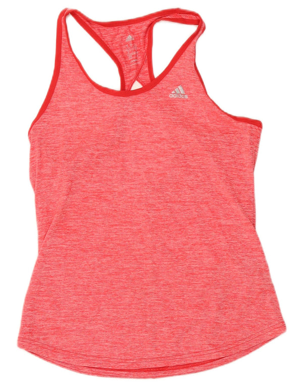 Adidas Climalite Vest Top pentru femei UK 12/14 Medium Pink Flecked Polyester