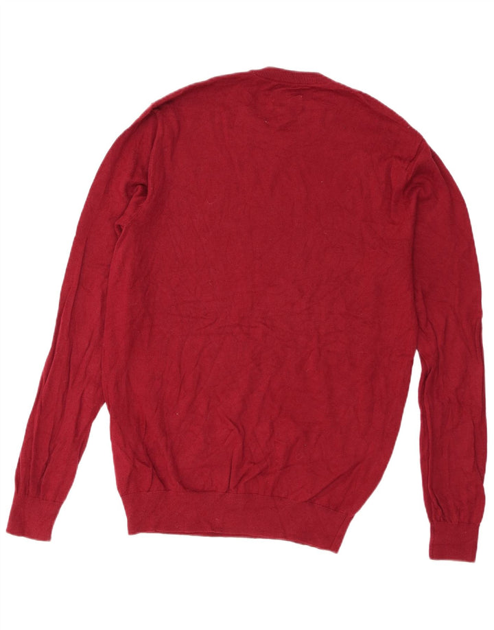 Pulover Jack Wills pentru bărbați, cu formă regulată, cu decolteu rotund, bumbac roșu mediu