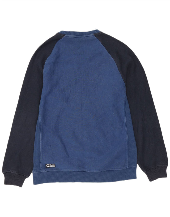 Adidas Băieți Pulover Grafic Pulover 13-14 Ani Bumbac Colorblock Albastru